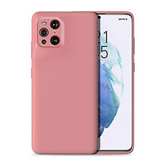 Coque Ultra Fine Silicone Souple 360 Degres Housse Etui pour Oppo Find X3 5G Rose