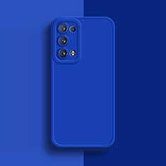 Coque Ultra Fine Silicone Souple 360 Degres Housse Etui pour Oppo Reno6 Pro+ Plus 5G Bleu