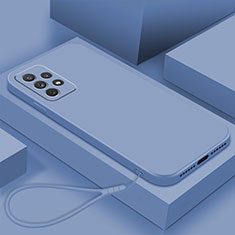Coque Ultra Fine Silicone Souple 360 Degres Housse Etui pour Samsung Galaxy A72 5G Bleu