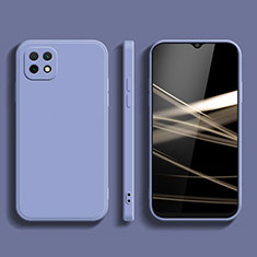 Coque Ultra Fine Silicone Souple 360 Degres Housse Etui pour Samsung Galaxy F42 5G Gris Lavende