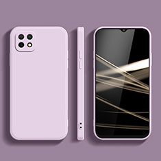 Coque Ultra Fine Silicone Souple 360 Degres Housse Etui pour Samsung Galaxy F42 5G Violet Clair