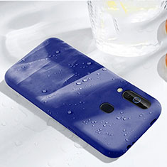 Coque Ultra Fine Silicone Souple 360 Degres Housse Etui pour Samsung Galaxy M40 Bleu