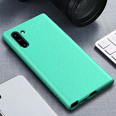 Coque Ultra Fine Silicone Souple 360 Degres Housse Etui pour Samsung Galaxy Note 10 5G Cyan