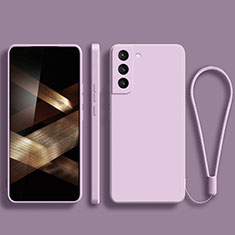 Coque Ultra Fine Silicone Souple 360 Degres Housse Etui pour Samsung Galaxy S24 5G Violet Clair