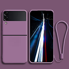 Coque Ultra Fine Silicone Souple 360 Degres Housse Etui pour Samsung Galaxy Z Flip3 5G Violet