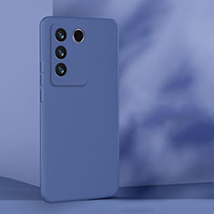 Coque Ultra Fine Silicone Souple 360 Degres Housse Etui pour Vivo V27 5G Bleu