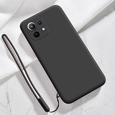 Coque Ultra Fine Silicone Souple 360 Degres Housse Etui pour Xiaomi Mi 11 Lite 4G Noir
