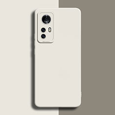 Coque Ultra Fine Silicone Souple 360 Degres Housse Etui pour Xiaomi Mi 12 Pro 5G Blanc