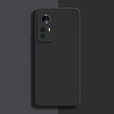 Coque Ultra Fine Silicone Souple 360 Degres Housse Etui pour Xiaomi Mi 12 Pro 5G Noir