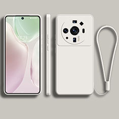 Coque Ultra Fine Silicone Souple 360 Degres Housse Etui pour Xiaomi Mi 12S Ultra 5G Blanc