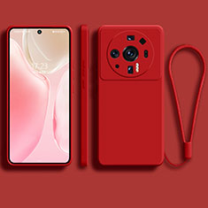 Coque Ultra Fine Silicone Souple 360 Degres Housse Etui pour Xiaomi Mi 12S Ultra 5G Rouge