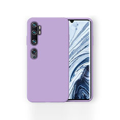 Coque Ultra Fine Silicone Souple 360 Degres Housse Etui pour Xiaomi Mi Note 10 Pro Violet