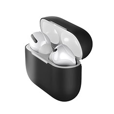 Coque Ultra Fine Silicone Souple 360 Degres Housse Etui S01 pour Apple AirPods Pro Noir