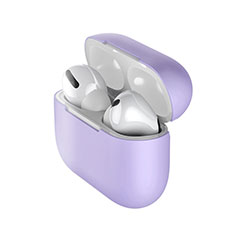 Coque Ultra Fine Silicone Souple 360 Degres Housse Etui S01 pour Apple AirPods Pro Violet