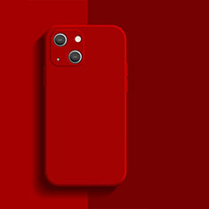 Coque Ultra Fine Silicone Souple 360 Degres Housse Etui S01 pour Apple iPhone 13 Mini Rouge