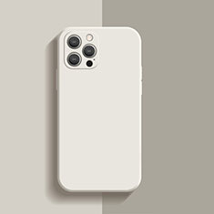 Coque Ultra Fine Silicone Souple 360 Degres Housse Etui S01 pour Apple iPhone 13 Pro Blanc