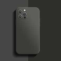 Coque Ultra Fine Silicone Souple 360 Degres Housse Etui S01 pour Apple iPhone 13 Pro Max Noir