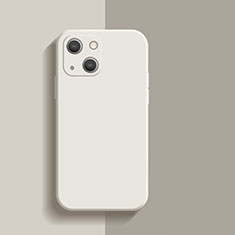 Coque Ultra Fine Silicone Souple 360 Degres Housse Etui S01 pour Apple iPhone 14 Plus Blanc