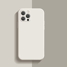 Coque Ultra Fine Silicone Souple 360 Degres Housse Etui S01 pour Apple iPhone 14 Pro Blanc
