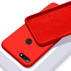 Coque Ultra Fine Silicone Souple 360 Degres Housse Etui S01 pour Huawei Y6 Prime (2018) Rouge