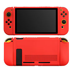 Coque Ultra Fine Silicone Souple 360 Degres Housse Etui S01 pour Nintendo Switch Rouge