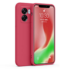 Coque Ultra Fine Silicone Souple 360 Degres Housse Etui S01 pour Oppo A56S 5G Rouge