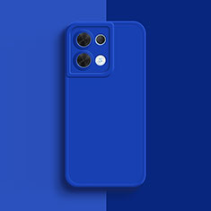 Coque Ultra Fine Silicone Souple 360 Degres Housse Etui S01 pour Oppo Reno8 Pro+ Plus 5G Bleu
