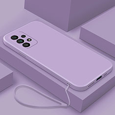 Coque Ultra Fine Silicone Souple 360 Degres Housse Etui S01 pour Samsung Galaxy A23 5G Violet Clair