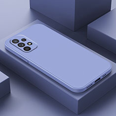 Coque Ultra Fine Silicone Souple 360 Degres Housse Etui S01 pour Samsung Galaxy A33 5G Gris Lavende