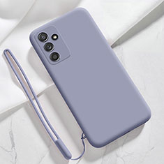 Coque Ultra Fine Silicone Souple 360 Degres Housse Etui S01 pour Samsung Galaxy M52 5G Gris Lavende
