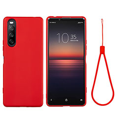 Coque Ultra Fine Silicone Souple 360 Degres Housse Etui S01 pour Sony Xperia 10 II Rouge