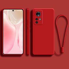 Coque Ultra Fine Silicone Souple 360 Degres Housse Etui S01 pour Xiaomi Mi 12 5G Rouge
