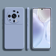 Coque Ultra Fine Silicone Souple 360 Degres Housse Etui S01 pour Xiaomi Mi 12 Ultra 5G Gris Lavende