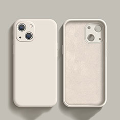 Coque Ultra Fine Silicone Souple 360 Degres Housse Etui S02 pour Apple iPhone 13 Mini Blanc