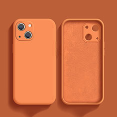 Coque Ultra Fine Silicone Souple 360 Degres Housse Etui S02 pour Apple iPhone 13 Mini Orange