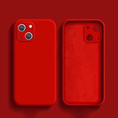 Coque Ultra Fine Silicone Souple 360 Degres Housse Etui S02 pour Apple iPhone 13 Mini Rouge