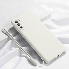 Coque Ultra Fine Silicone Souple 360 Degres Housse Etui S02 pour Huawei Mate 40 Lite 5G Blanc