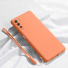 Coque Ultra Fine Silicone Souple 360 Degres Housse Etui S02 pour Huawei Mate 40 Lite 5G Orange