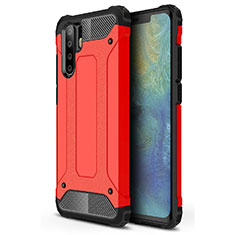 Coque Ultra Fine Silicone Souple 360 Degres Housse Etui S02 pour Huawei P30 Pro New Edition Rouge