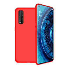 Coque Ultra Fine Silicone Souple 360 Degres Housse Etui S02 pour Oppo Find X2 Rouge