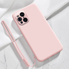 Coque Ultra Fine Silicone Souple 360 Degres Housse Etui S02 pour Oppo Find X3 5G Rose