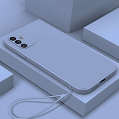 Coque Ultra Fine Silicone Souple 360 Degres Housse Etui S02 pour Samsung Galaxy A15 5G Gris Lavende