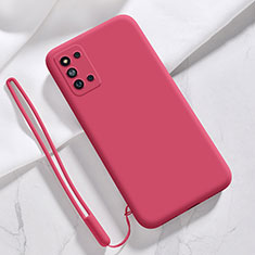 Coque Ultra Fine Silicone Souple 360 Degres Housse Etui S02 pour Samsung Galaxy F52 5G Rose Rouge