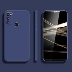 Coque Ultra Fine Silicone Souple 360 Degres Housse Etui S02 pour Samsung Galaxy M30s Bleu