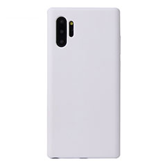Coque Ultra Fine Silicone Souple 360 Degres Housse Etui S02 pour Samsung Galaxy Note 10 Plus Blanc