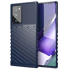 Coque Ultra Fine Silicone Souple 360 Degres Housse Etui S02 pour Samsung Galaxy Note 20 Ultra 5G Bleu