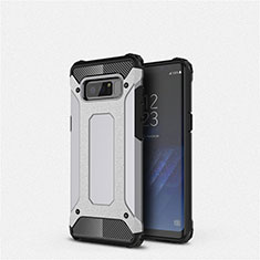 Coque Ultra Fine Silicone Souple 360 Degres Housse Etui S02 pour Samsung Galaxy Note 8 Duos N950F Argent