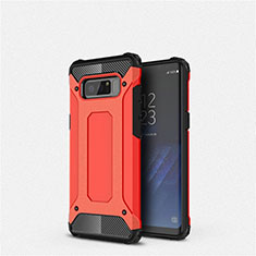 Coque Ultra Fine Silicone Souple 360 Degres Housse Etui S02 pour Samsung Galaxy Note 8 Duos N950F Rouge