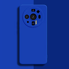 Coque Ultra Fine Silicone Souple 360 Degres Housse Etui S02 pour Xiaomi Mi 12 Ultra 5G Bleu