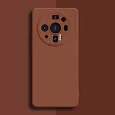 Coque Ultra Fine Silicone Souple 360 Degres Housse Etui S02 pour Xiaomi Mi 12S Ultra 5G Marron